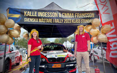 DRIVE VXO Motorsportsjuniorer tar hem SM-guldet i Rally-SM