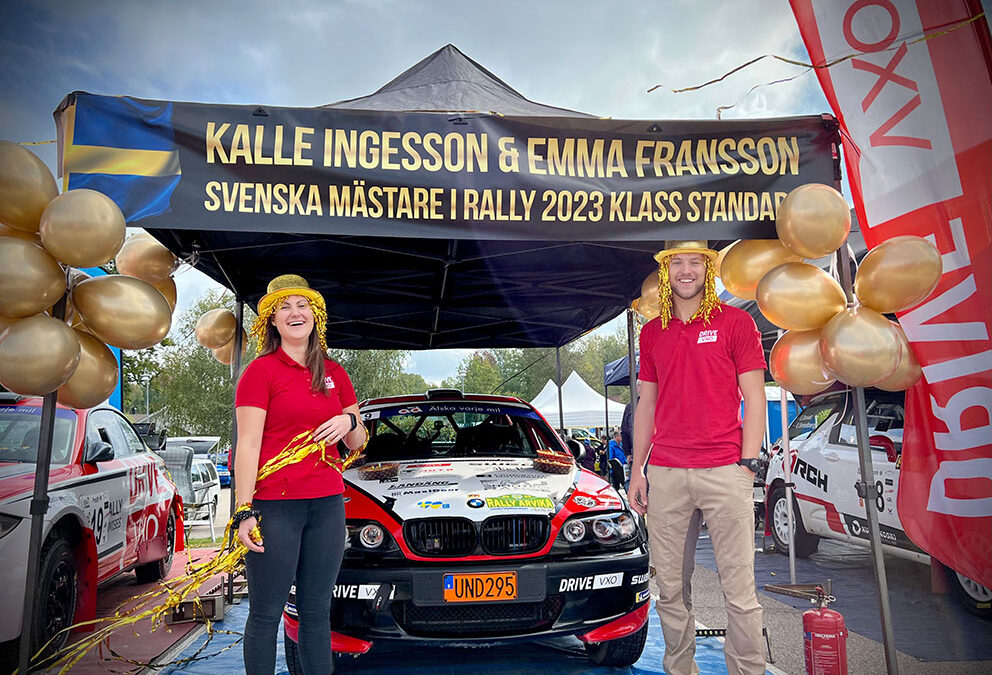 DRIVE VXO Motorsportsjuniorer tar hem SM-guldet i Rally-SM