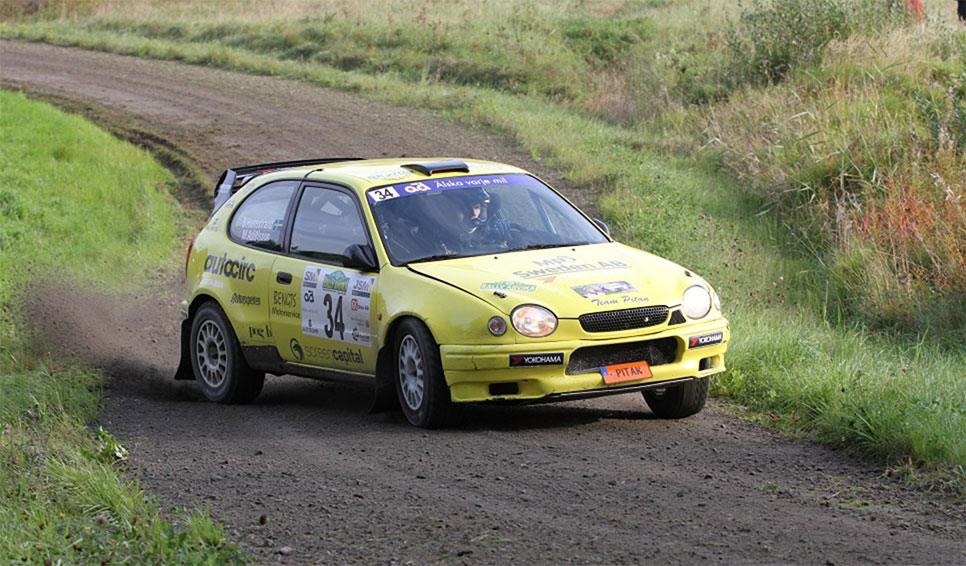 Finaltävling i Rally-SM Grussprint för Mattias Adielsson