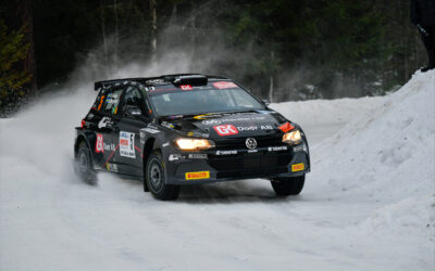 Patrik Flodin körde hem Rally-SM i Sandviken